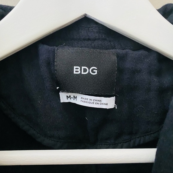 BDG by Urban Outfitters Open Front Cardigan Black Sz Medium - Picture 8 of 9